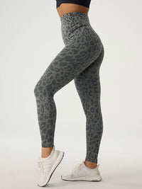 Thumbnail for Leopard High Waist Active Leggings - T - 4 COLORS -