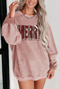 Thumbnail for MERRY CHRISTMAS Round Neck Long Sleeve Sweatshirt - T - 1 COLOR -