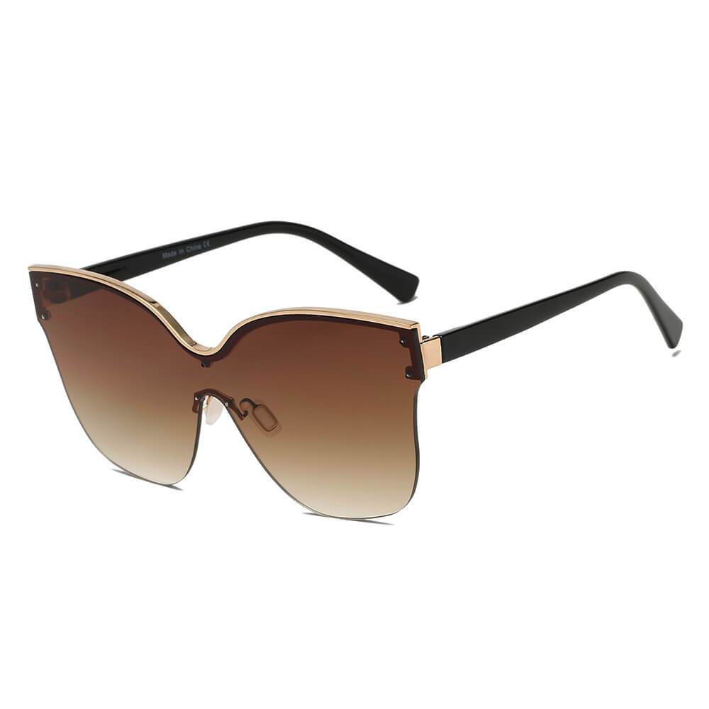 Barcelona | Women Cat Eye Oversize Sunglasses - 4 COLORS -