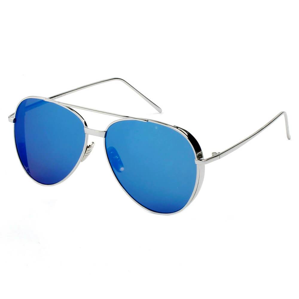 Delan | CD12 - Premium Mirrored Lens Oversize Aviator Sunglasses - 6 COLORS -