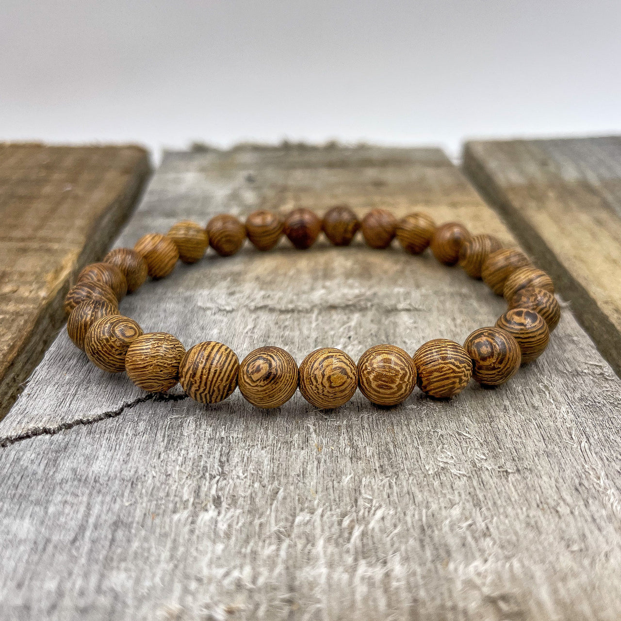 Union - Zebrawood Mala Beaded Bracelet -