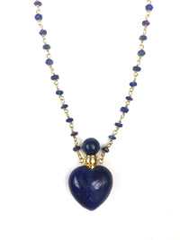 Thumbnail for Gena Myint - Lapis Lazuli Heart Necklace -