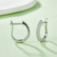 Thumbnail for Moissanite 925 Sterling Silver Huggie Earrings