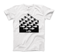 Thumbnail for MC Escher Sky and Water I Art T-Shirt - 5 COLORS -