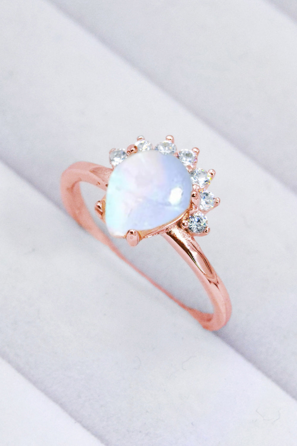 925 Sterling Silver Moonstone Ring - T - SIZES 6 THRU 9 - 2 FINISHES -