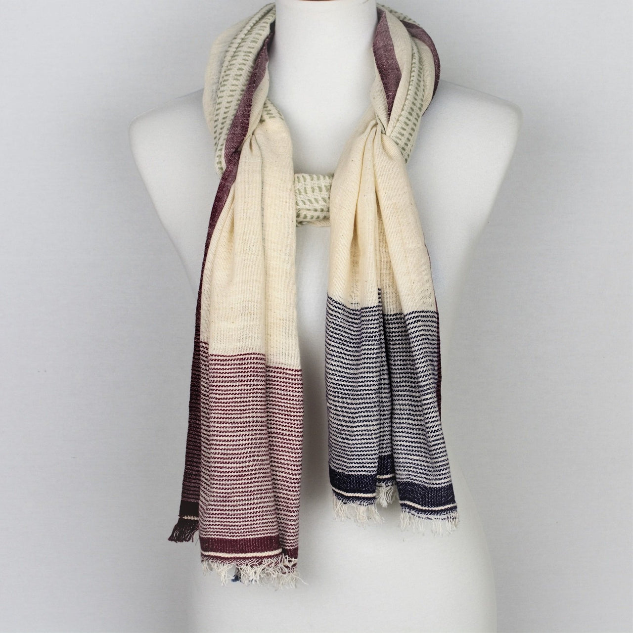 OMSutra - Multi Pattern Handloomed Scarf -