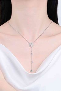 Thumbnail for Moissanite Rhodium-Plated Necklace