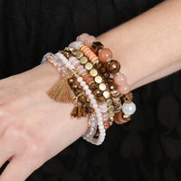 Thumbnail for Beads Stack Bracelet - 5 COLORS