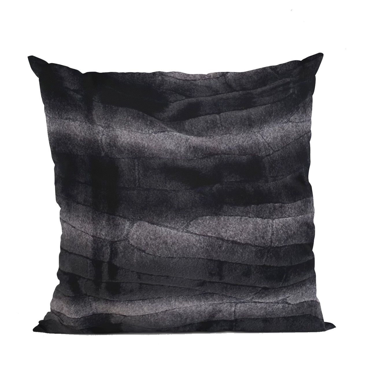 Plutus Black Graphite Furever Animal Faux Fur Luxury Throw Pillow - 10 SIZES -