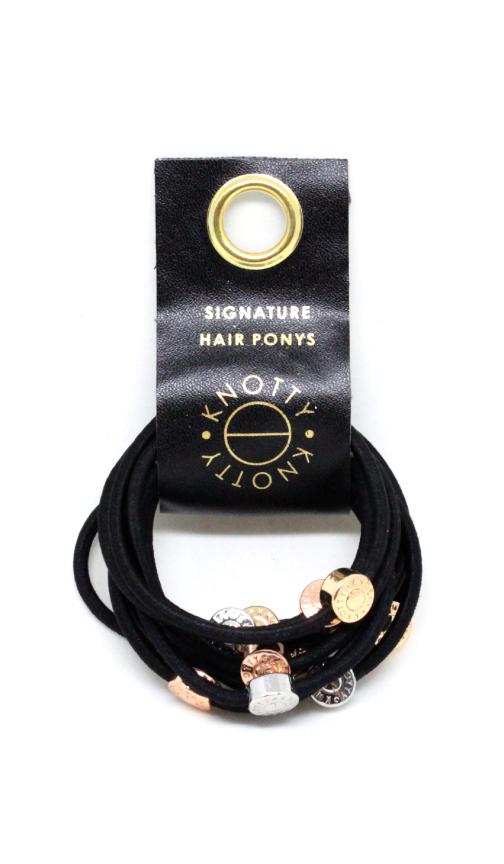 Knotty - Signature Pony Set of 10 | Black -