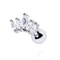 Thumbnail for Royal Crystal Crown Cartilage Earring -