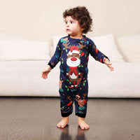 Thumbnail for BABY Reindeer Print Round Neck Jumpsuit - T -