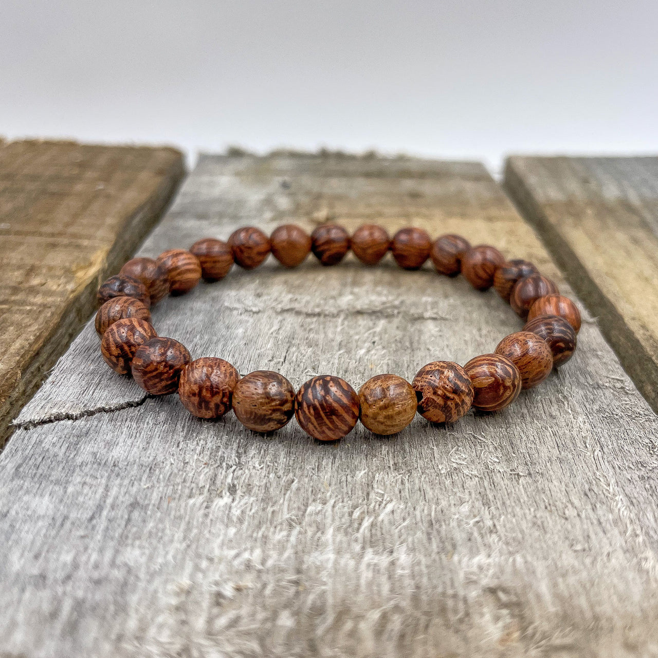 Union - Coconut Palm Wood Mala Beaded Bracelet -