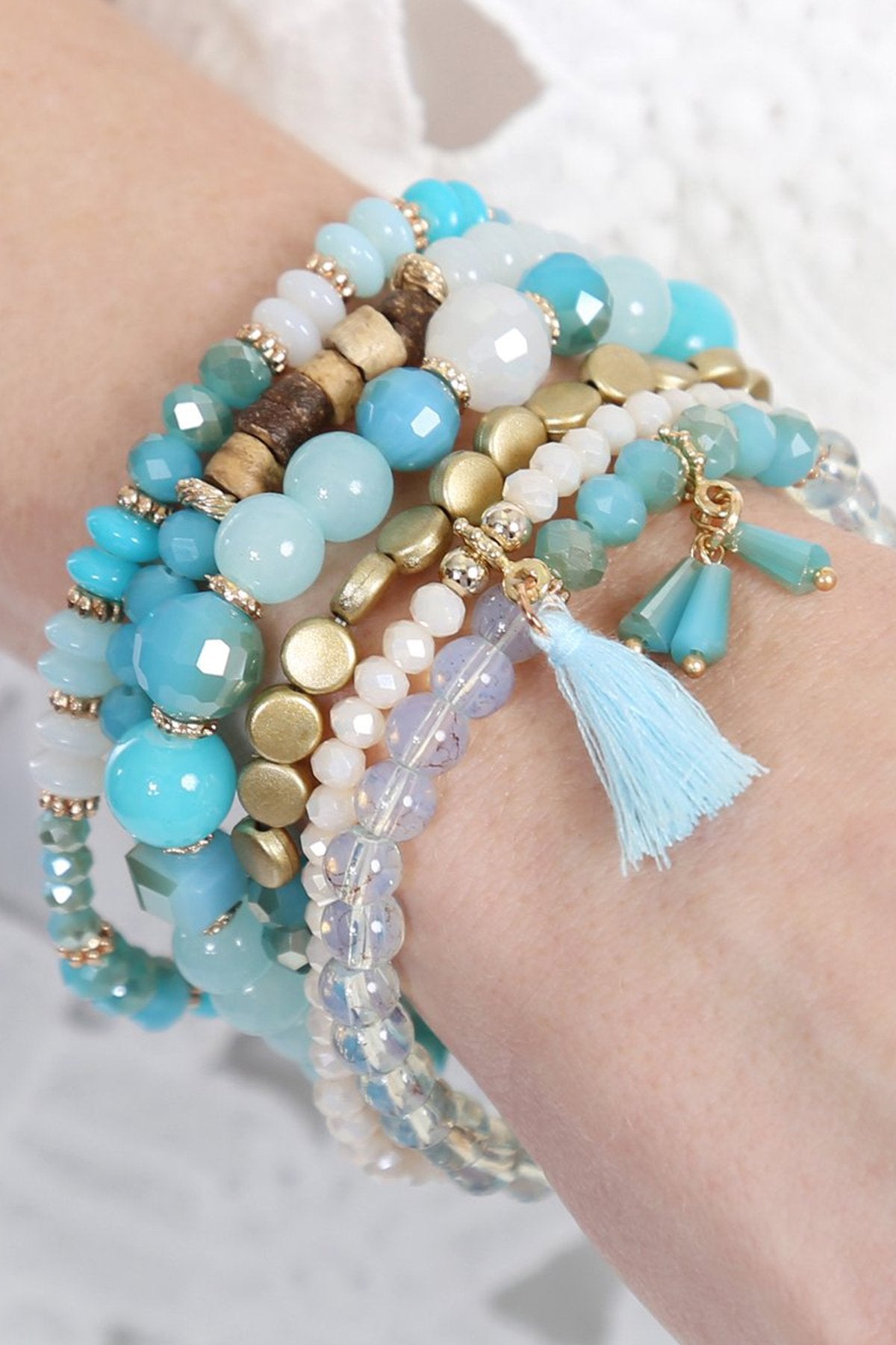 Beads Stack Bracelet - 5 COLORS