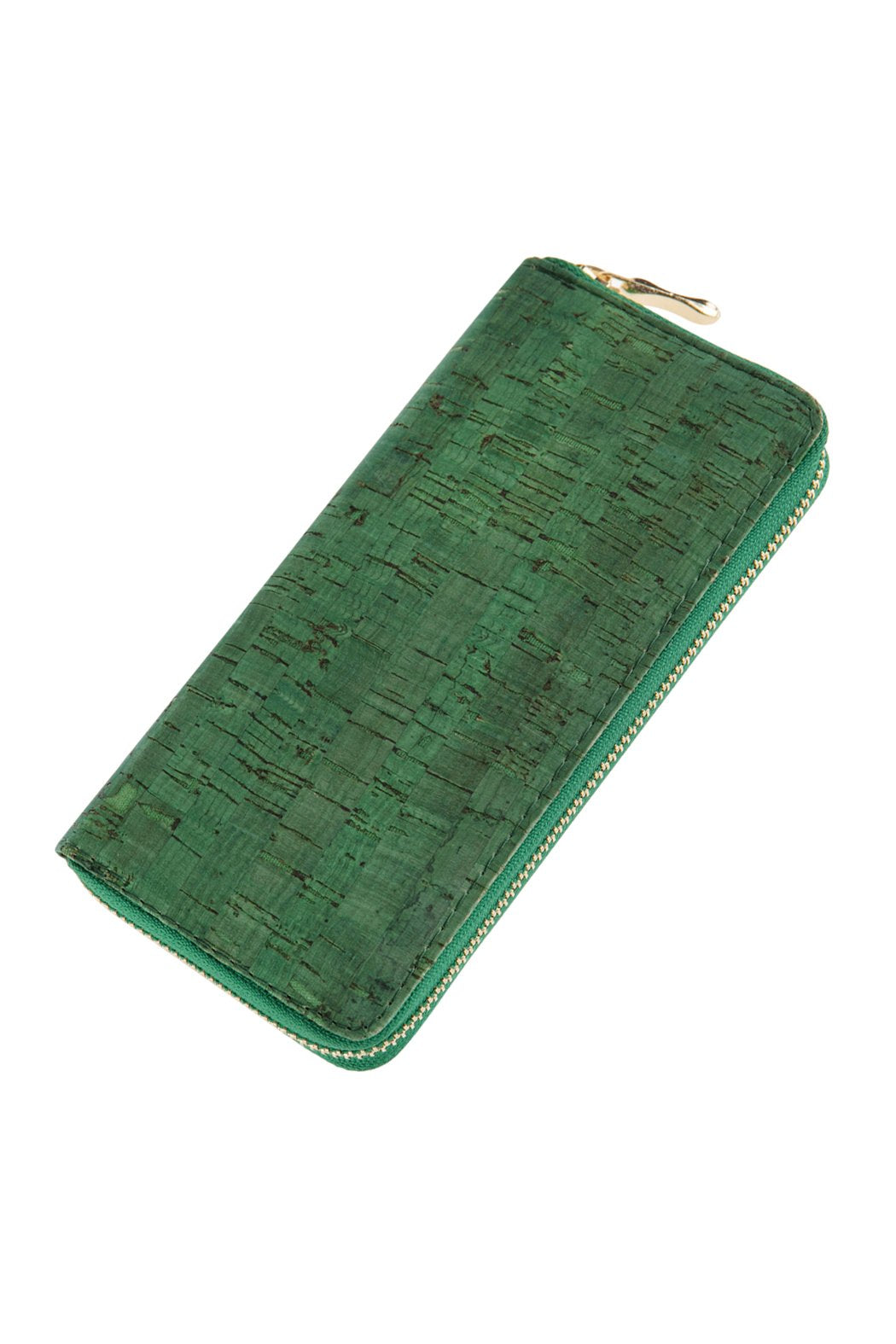 Cork Single Zipper Wallet - 6 COLORS -