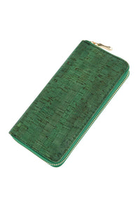 Thumbnail for Cork Single Zipper Wallet - 6 COLORS -