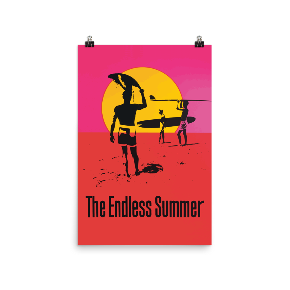 Endless Summer 1966 Surf Documentary Artwork Poster - USA printed - 4 SIZES