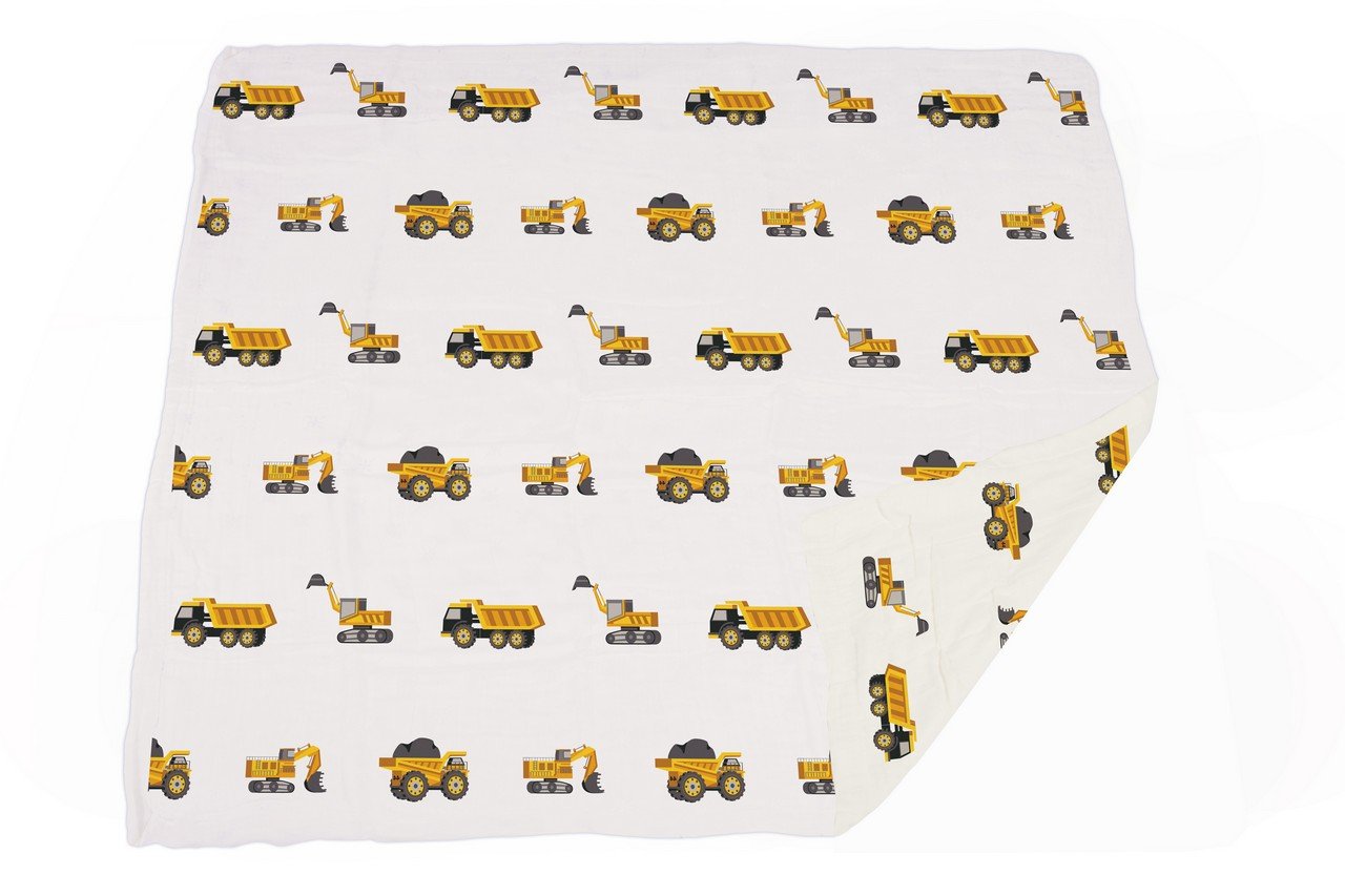 Newcastle - Yellow Digger Bamboo Muslin Newcastle Blanket -