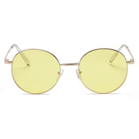 Thumbnail for Geneva | S2066 - Retro Vintage Metal Round Oval Circle Sunglasses - 4 COLORS -