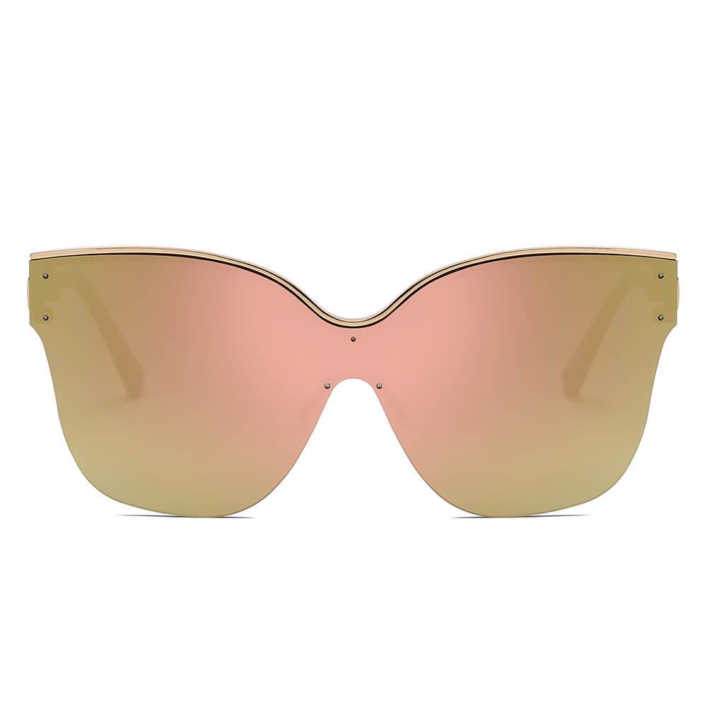 Barcelona | Women Cat Eye Oversize Sunglasses - 4 COLORS -