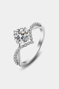 Thumbnail for 1 Carat Moissanite 925 Sterling Silver Ring