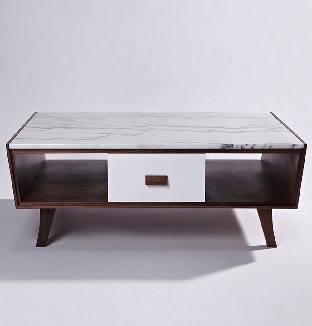 GFURN - Vera Wood & Marble Coffee Table -