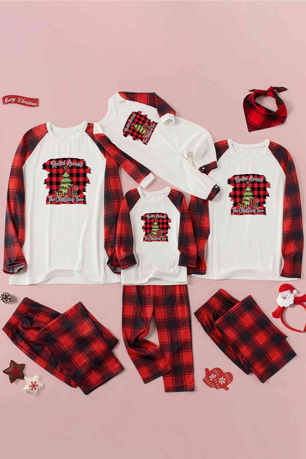 Graphic Top and Plaid Pants Set - SOLD BY SIZE / 2 PCS. - 4 SIZES -