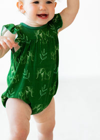 Thumbnail for Eclipse Kids - Flutter Sleeve Romper - Elephants -