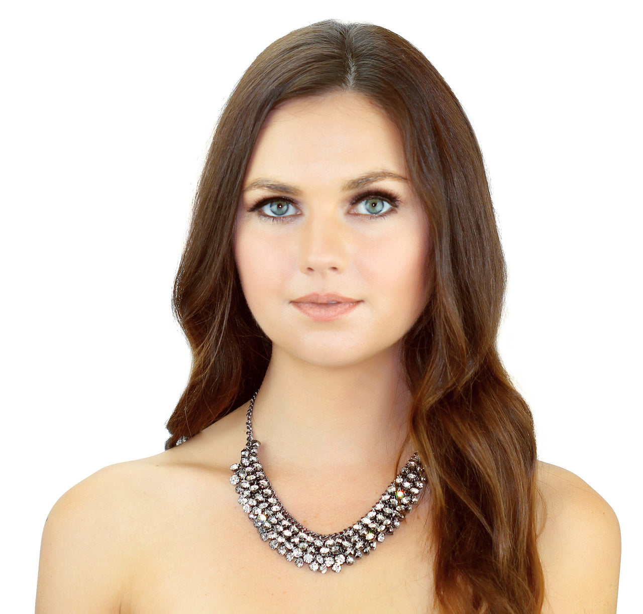 KRISTIN PERRY - Crystal Collar Necklace - 1 FINISH -