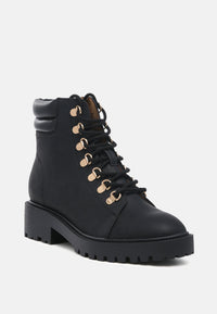 Thumbnail for London Rag - Shirly Soft Leather Lace-Up Boots - 4 COLORS -