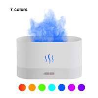 Thumbnail for Xiaomi - White or Black - Up to 7 Colors Simulated Flame Ultrasonic Humidifier USB Essential Oil Diffuser Air Freshener - Aromatherapy - [11-14 DAY DELIVERY] - 2 COLORS -