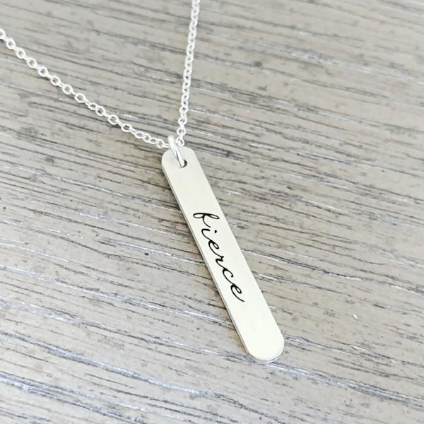 Fierce Vertical Bar Necklace -