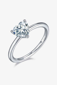 Thumbnail for 1 Carat Moissanite 925 Sterling Silver Solitaire Ring