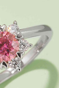 Thumbnail for 1 Carat Moissanite 925 Sterling Silver Cluster Ring