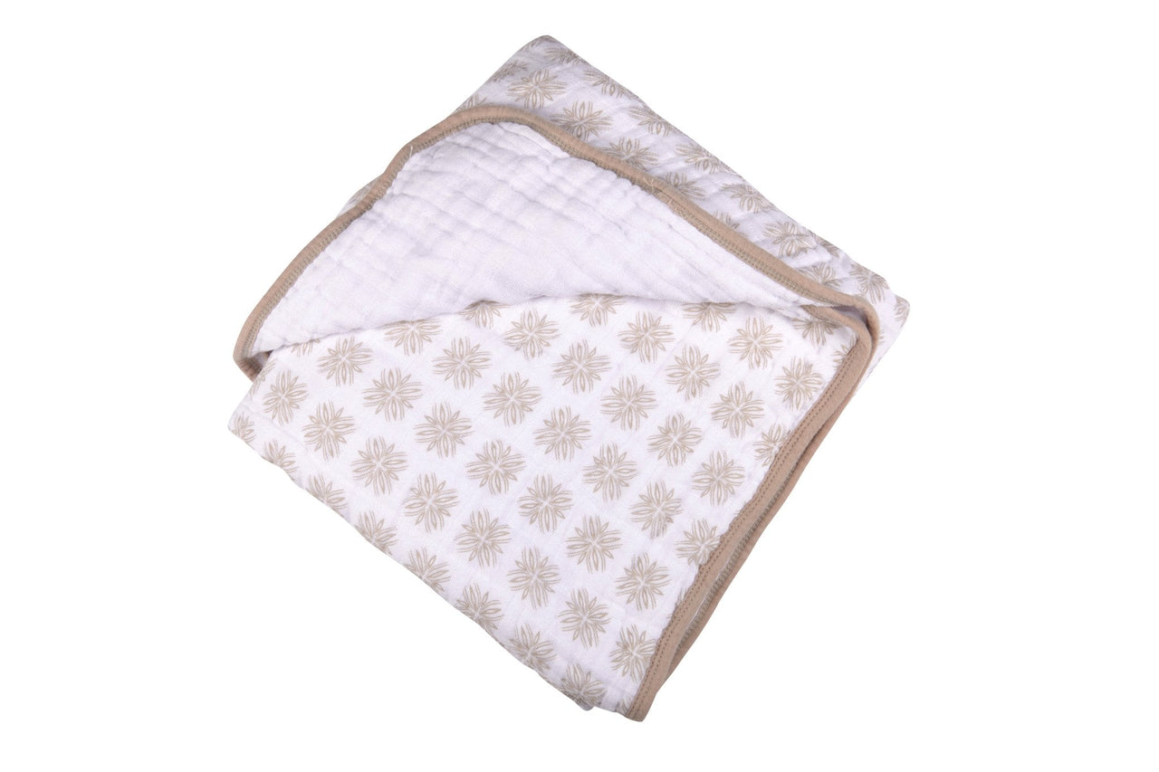 Flower Child Cotton Muslin Newcastle Blanket -