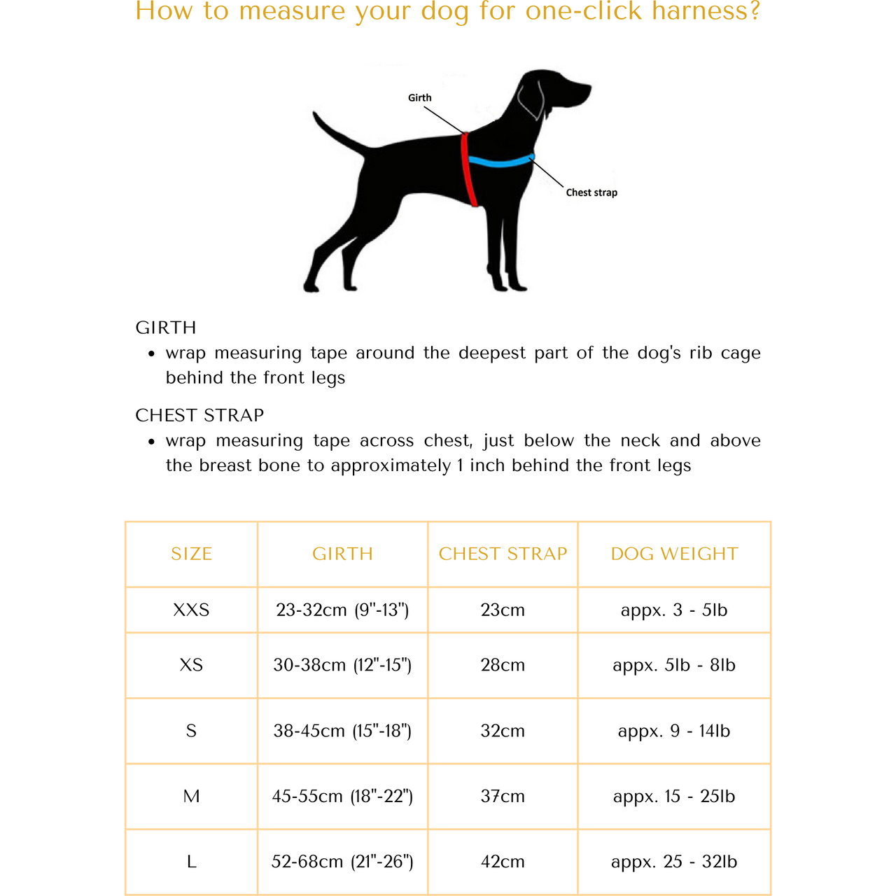 Puccissime - Cardinal One-Click Dog Harness - 5 SIZES -