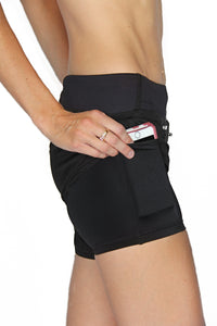 Thumbnail for Belcorva - Runner's Dream 5 Pocket Short - Black - RESTOCKED! - 1 COLOR -