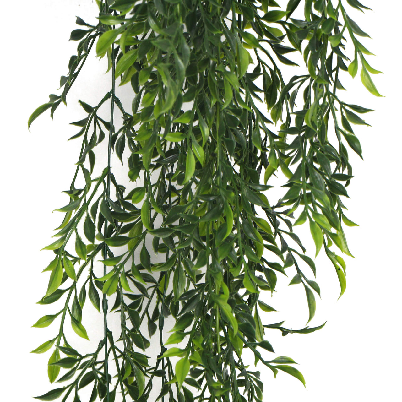 Artificial Hanging Flowering Ruscus Leaf Plant UV Resistant 130cm -