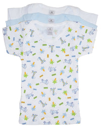 Thumbnail for Bambini Printed Boys Short Sleeve Variety Pack - 3 PACK