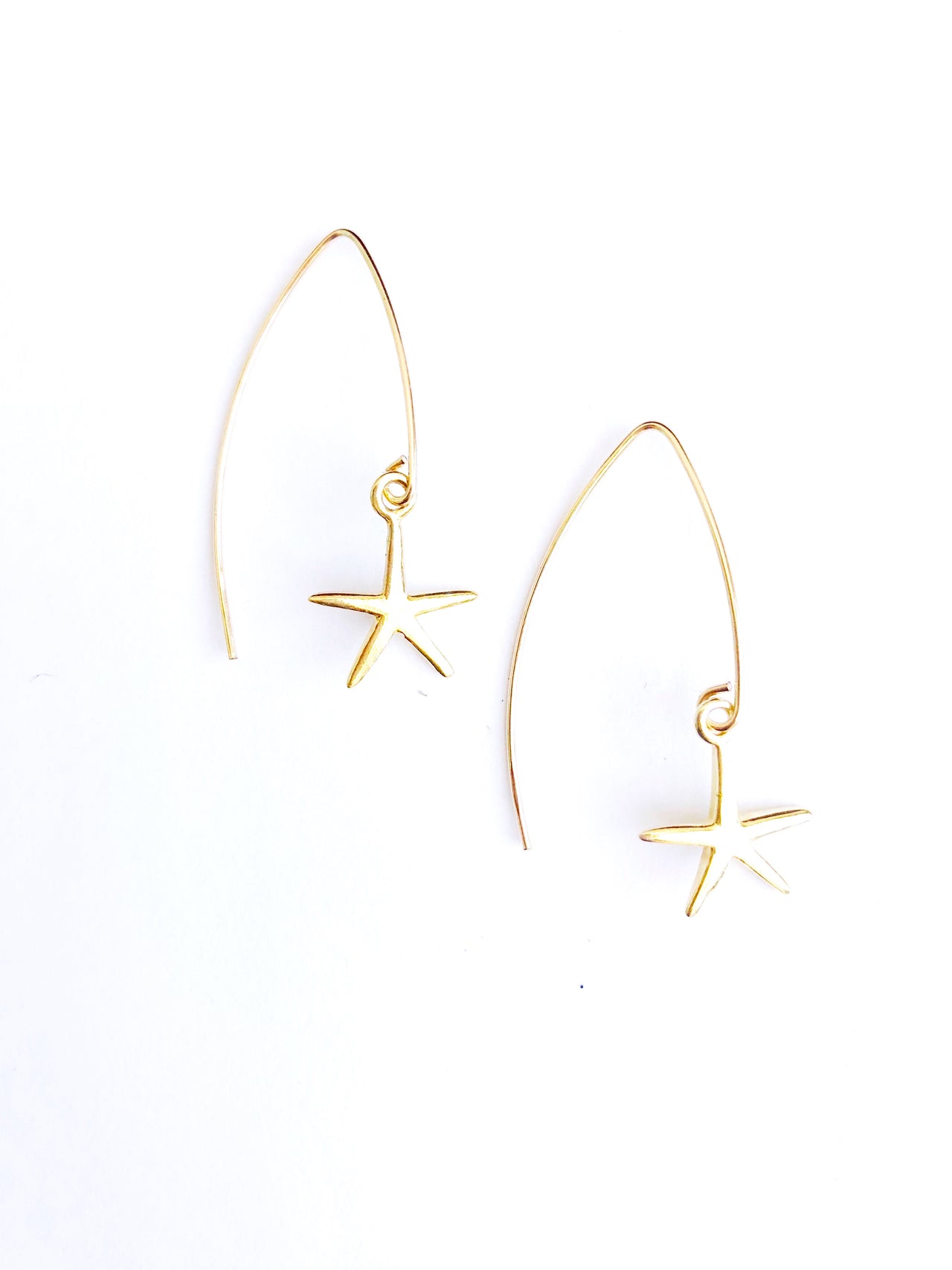 Alicia Marilyn - Starfish Earrings - Gold Vermeil -