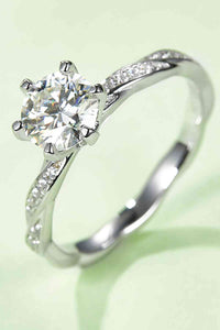 Thumbnail for 1 Carat Moissanite 925 Sterling Silver Ring