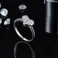 Thumbnail for Moissanite 925 Sterling Silver Heart Ring