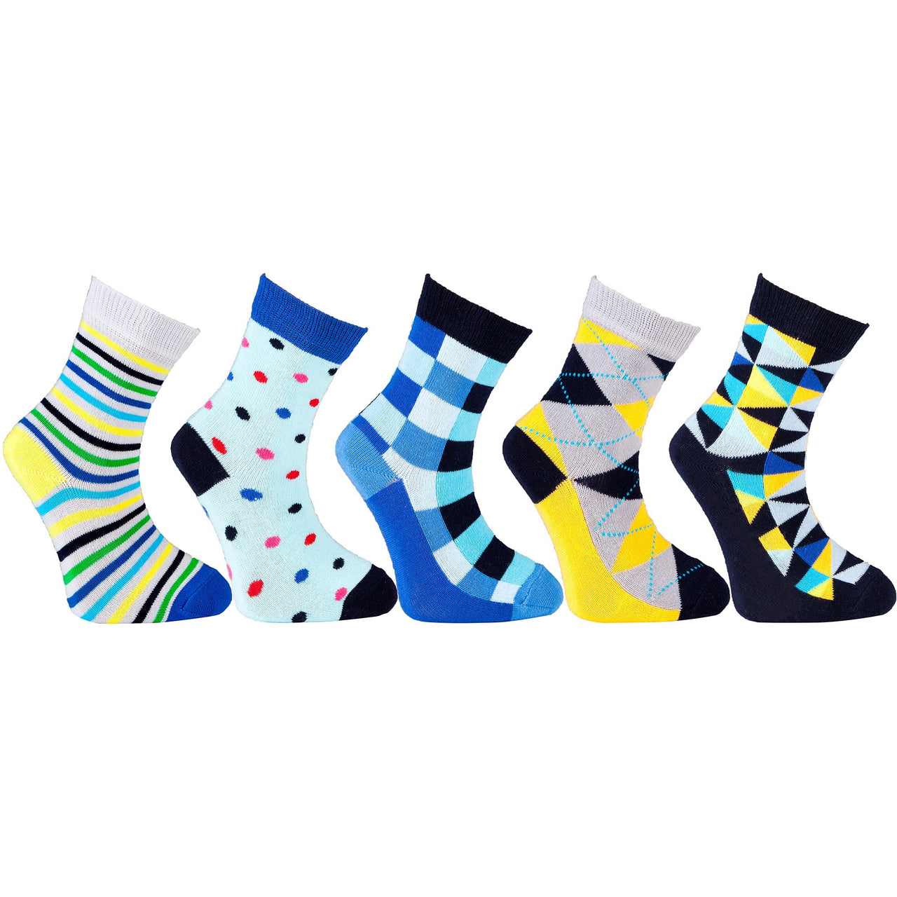 Kids Trendy Mix Set Socks - 5 PACK -