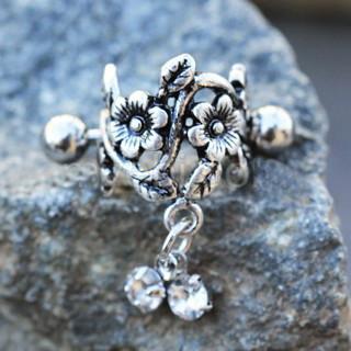 Antique Floral Cartilage Cuff Earring -