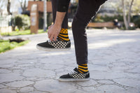 Thumbnail for Men's Flame Dot Stripe Socks - 1 COLOR -