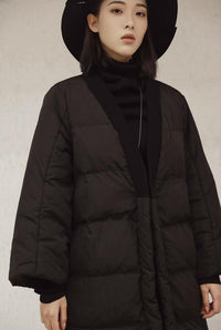 Thumbnail for Marigold Shadows - Ewart Wrap Puffer Coat - [3-13 DAY DELIVERY] - 1 COLOR -