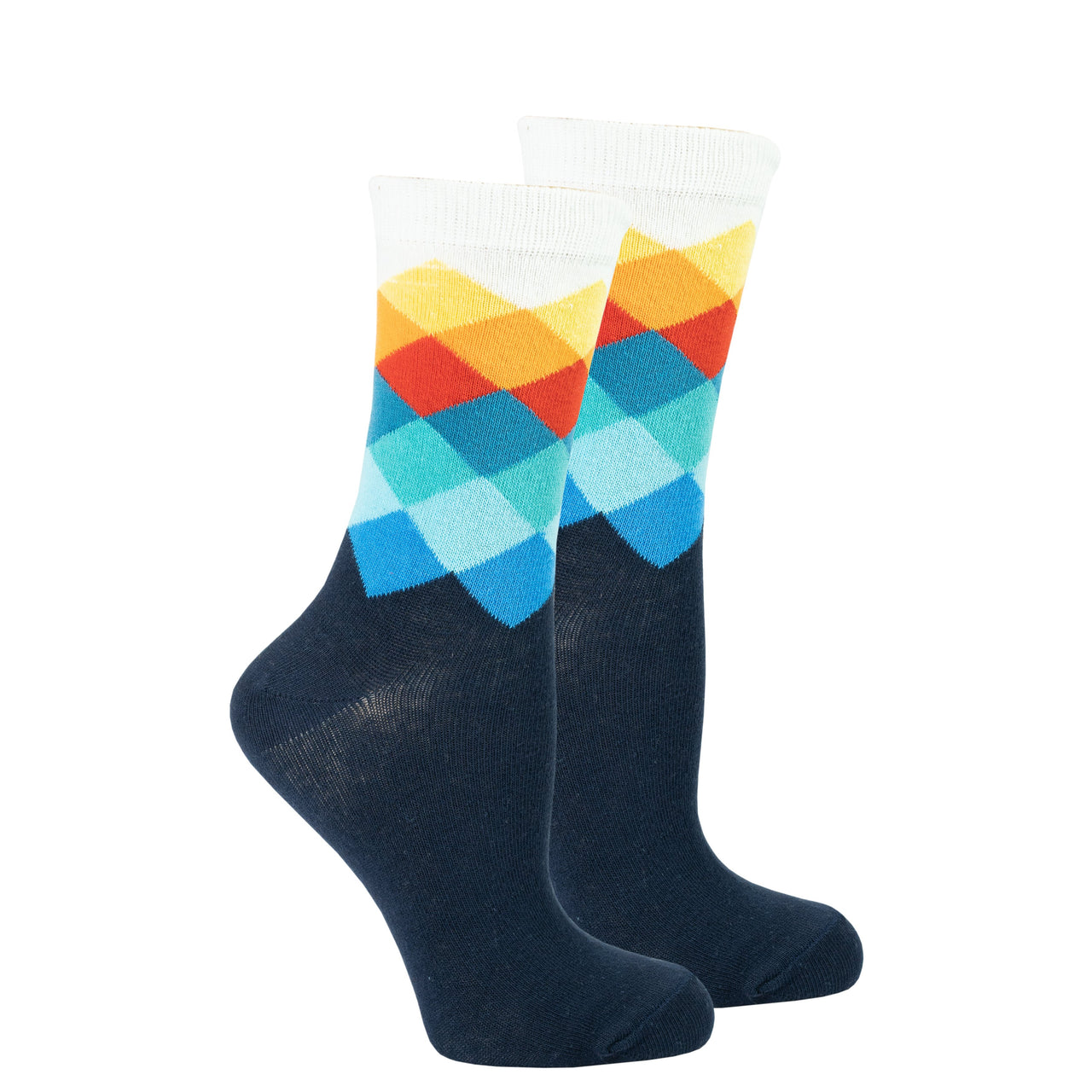 Women's Marine Diamond Socks - 1 COLOR -