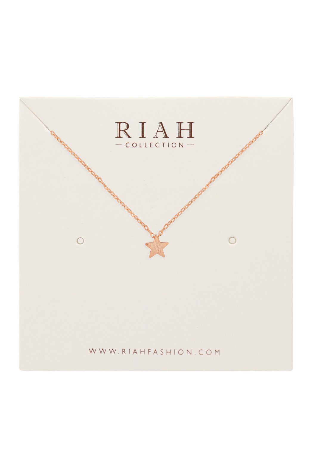 Riah Fashion - Star Pendant Necklace - 3 FINISHES -