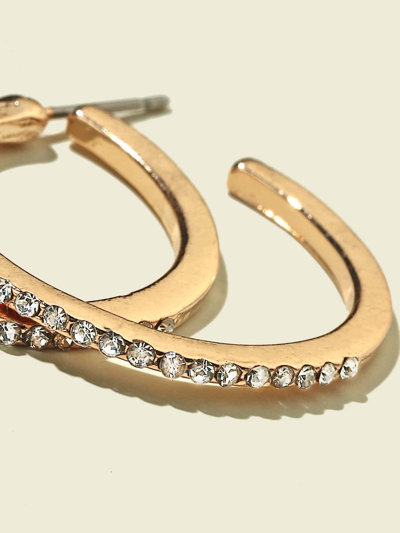 Classic Sparkle Hoop Earrings -