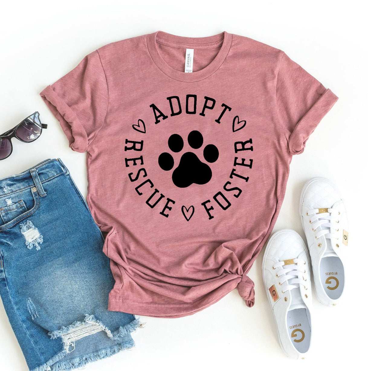 Adopt Rescue Foster T-Shirt - 12 COLORS -